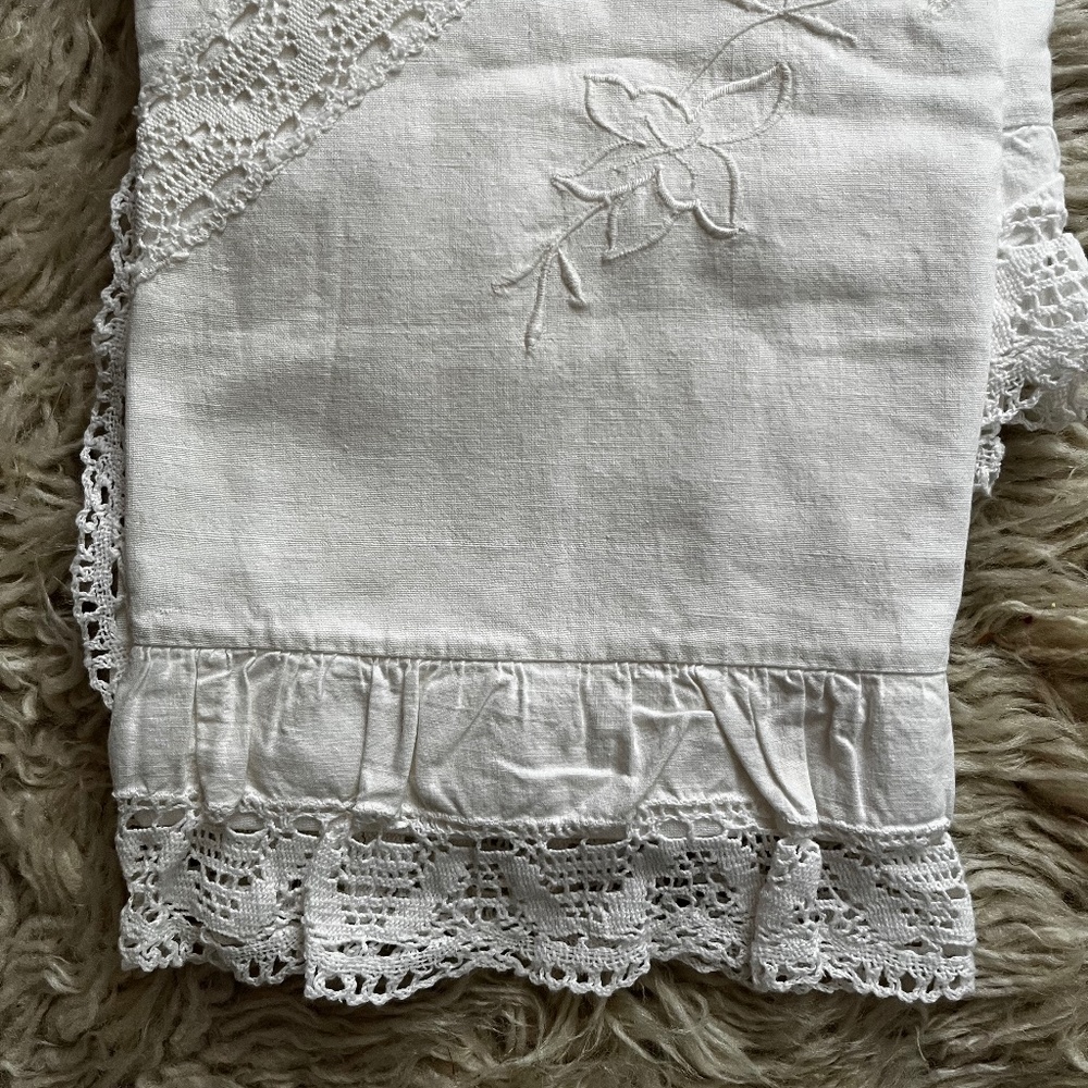 Victorian Vintage European linens pillow sham